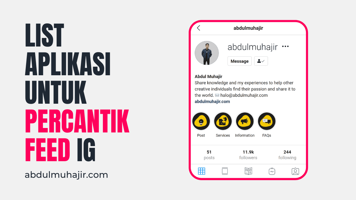 Aplikasi Mempercantik Feed Instagram Agar Terlihat Aesthetic