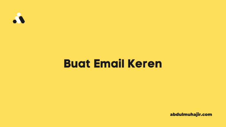 buat email keren