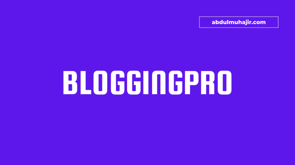 Bloggingpro Theme WordPress Terbaik