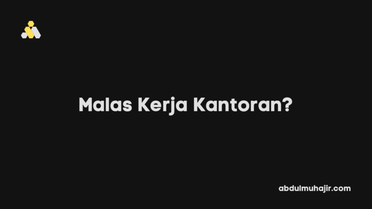 Malas kerja kantoran