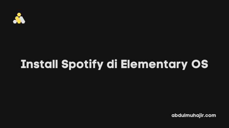 Cara Install Spotify di Elementary OS