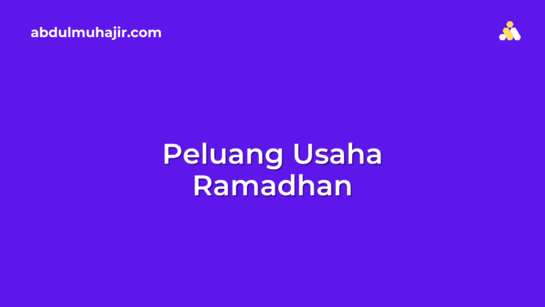 Peluang Usaha di Bulan Ramadan