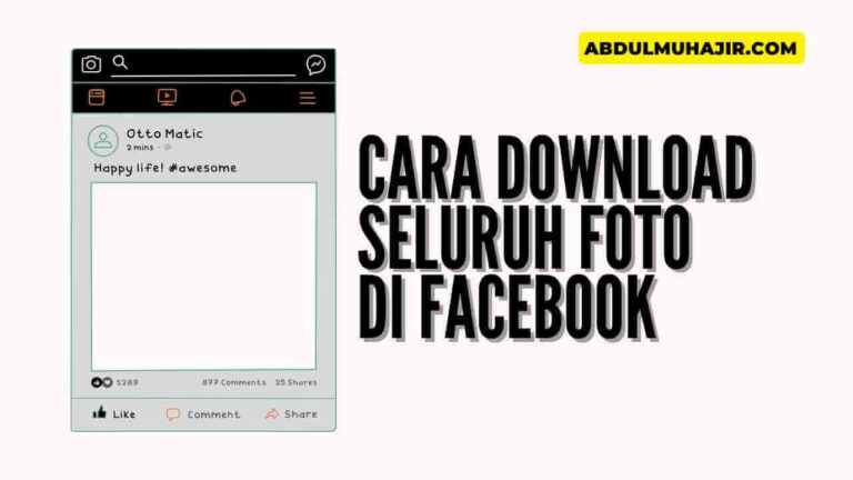 Cara Download Semua Foto Facebook