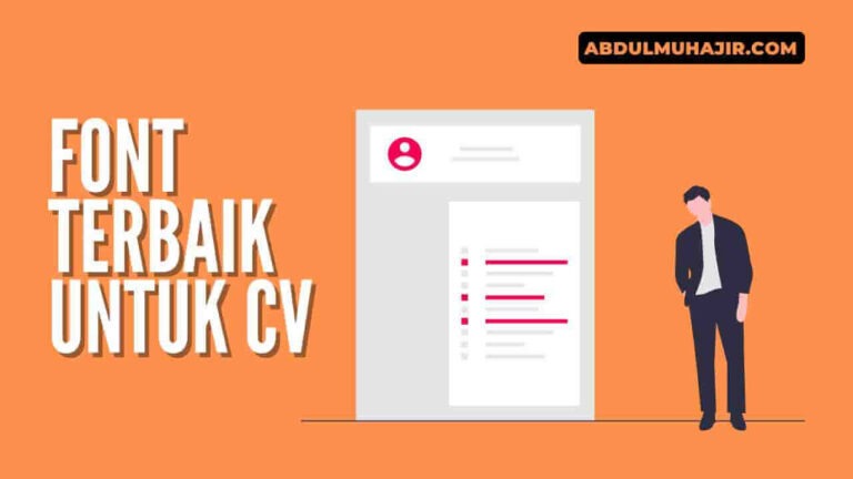 font untuk cv